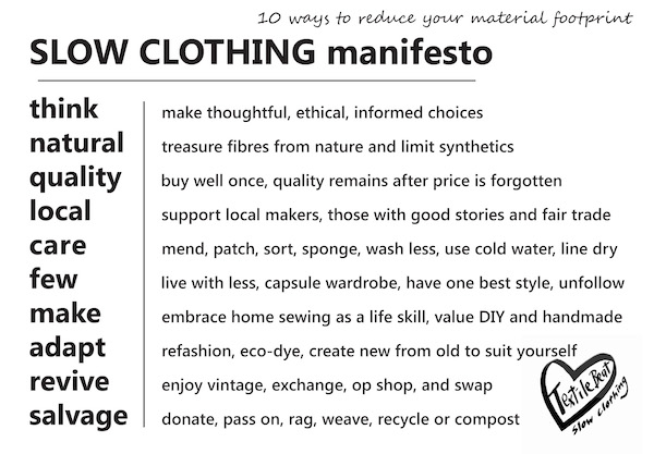 The Slow Clothing Manifesto - TextileBeat.com
