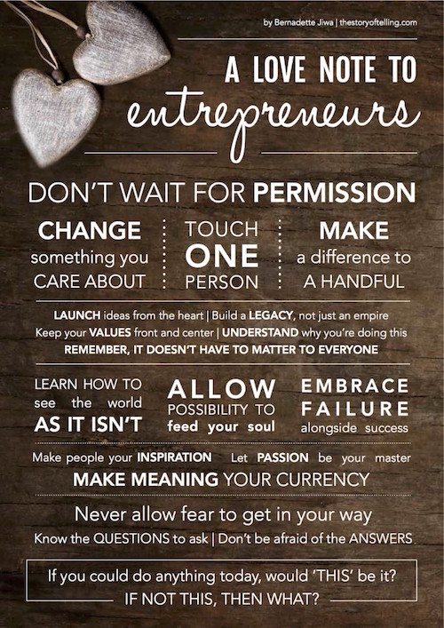 Bernadette Jiwa - A Love Note to Entrepreneurs